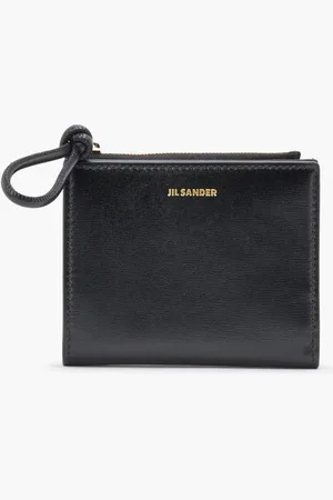 Jil Sander Mini French Wallet Giro K-palmellato Lux & New Calf Wnappa Lining (oro Js) for Women | The Deal Outlet