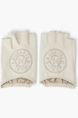 Karl Lagerfeld Kcircle Fingerless Glove Perf for Women | The Deal Outlet