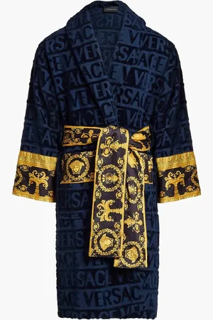 VERSACE I Love Baroque Bathrobe Black | The Deal Outlet