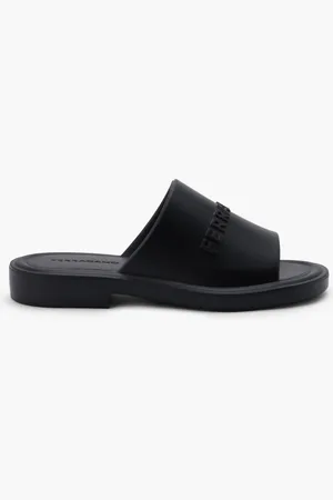 Salvatore Ferragamo Giuneva Logo Slides for Women | The Deal Outlet