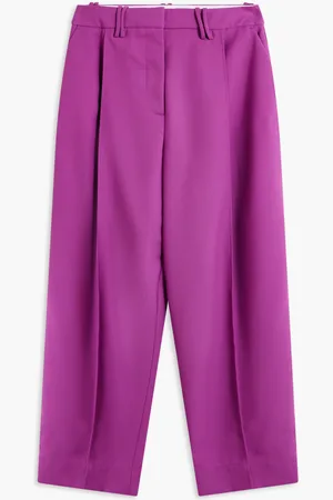 Ganni Summer Suiting Relaxed Pleated Pants for Women | The Deal Outlet