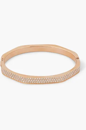 Swarovski Sjc Re Dextera Bangle Oct Pave Cry/ros L for Women | The Deal Outlet
