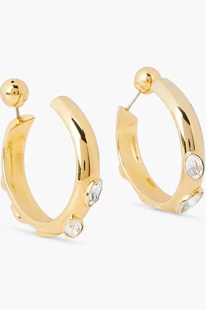 Swarovski Dextera Pe Hoop Whi/gos for Women | The Deal Outlet