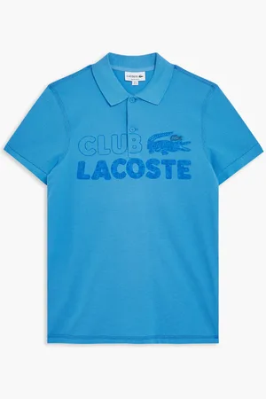 Lacoste Short Sleeved Ribbed Collar Shirt for Men | The Deal Outlet
