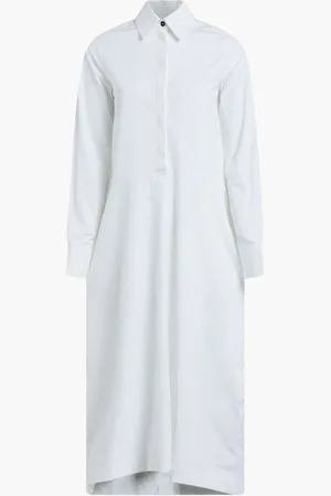 Jil Sander W Dress 03 Fit 2 Heavy Organic Cotton Poplin for Women | The Deal Outlet