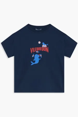 Vilebrequin Gabin Make Su24 Tee Shirt Bleu Marine for Boys | The Deal Outlet