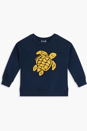 Vilebrequin Galvin Sweat Cr24 Turtemb Plcd Bleu Marine for Boys | The Deal Outlet