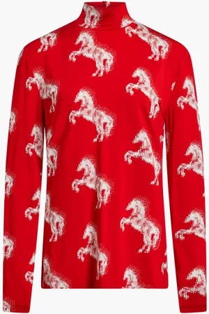 Stella McCartney Pixel Horse High Neck Top for Women | The Deal Outlet