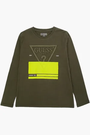 Guess Logo Long Sleeve Tshirt for Boys | The Deal Outlet