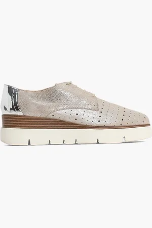 Geox Kattilou Perforated Leather Derby for Women | The Deal Outlet