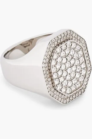 Swarovski Sjc Dextera Ring Signet Cre/rhs 62 Mm for Women | The Deal Outlet