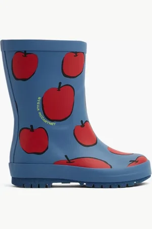 Stella McCartney Apple Print Rain Boots for Boys | The Deal Outlet