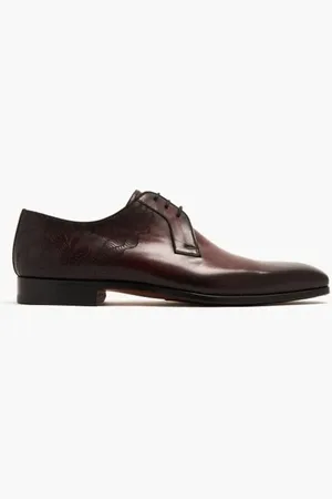 Magnanni Leather Derby Shoes for Men | The Deal Outlet