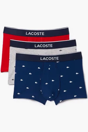 Lacoste Cotton Stretch Trunks Pack Of 3 for Men | The Deal Outlet