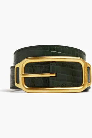 Tom Ford Printed Croc Stadium Buckle Belt 30 Mm for Men | The Deal Outlet