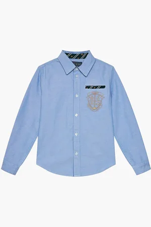 Guess Oxford Adj Ls Shirt for Boys | The Deal Outlet