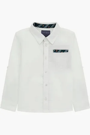Guess Oxford Adj Ls Shirt for Boys | The Deal Outlet