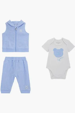 Guess Set Hooded Vest+ss Body +pants | The Deal Outlet