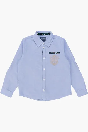 Guess Oxford Adj Ls Shirt for Boys | The Deal Outlet