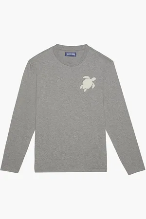 Vilebrequin Ales Tee Shirt Cr24 Trtl Patch Cot Bleu Marine for Men | The Deal Outlet