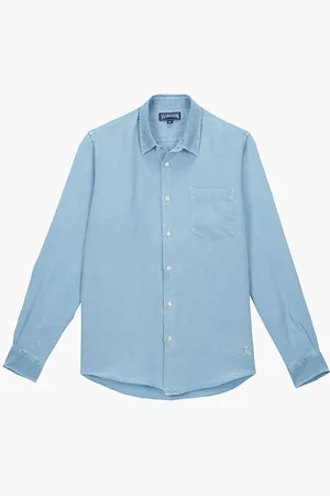 Vilebrequin Caroubis Chemise Cr24 Lin G Dyed M Co Genet for Men | The Deal Outlet