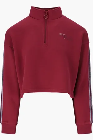 Fila Half Zip Sweat_ Bbfleecerhubarb for Women | The Deal Outlet