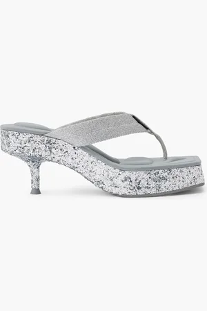 Alexander Wang Jessie Glitter Platform S Lide for Women | The Deal Outlet