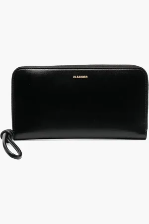 Jil Sander Zip Around Wallet Md Giro K-palmellato Lux & New Calf Wnappa Lining (oro Js) for Women | The Deal Outlet