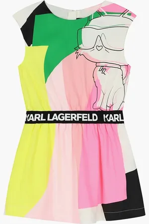 Karl Lagerfeld Logo Waistband Dress for Girls | The Deal Outlet
