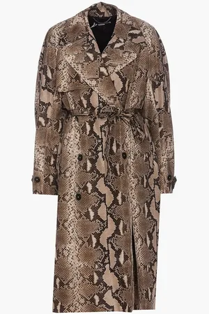 Stella McCartney Python Print Trench for Women | The Deal Outlet