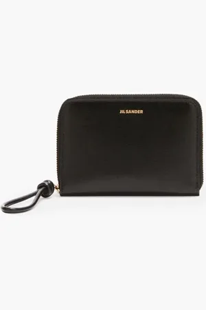 Jil Sander Pocket Zip Around Wallet Giro K-palmellato Lux & New Calf Wnappa Lining (oro Js) for Women | The Deal Outlet