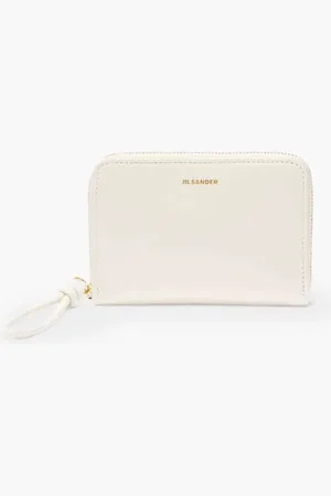 Jil Sander Pocket Zip Around Wallet Giro K-palmellato Lux & New Calf Wnappa Lining (oro Js) for Women | The Deal Outlet