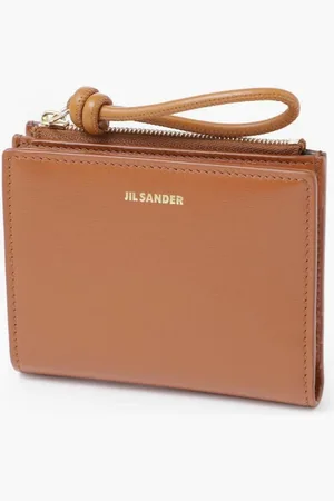 Jil Sander Mini French Wallet Giro K-palmellato Lux & New Calf Wnappa Lining (oro Js) for Women | The Deal Outlet