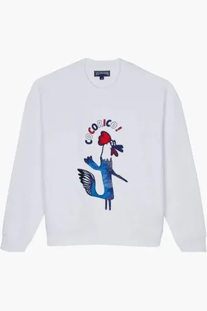 Vilebrequin Sweet Sweat Cr24 Cocorico Sweat Blanc for Men | The Deal Outlet