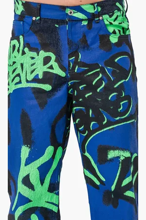 Karl Lagerfeld Klj Relaxed Graffiti Denim for Men | The Deal Outlet