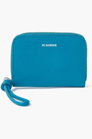 Jil Sander Pocket Zip Around Wallet Giro K-palmellato Lux & New Calf Wnappa Lining - Platino S | The Deal Outlet