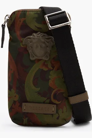 VERSACE La Medusa Baroccoflage Print Mini Bag for Men | The Deal Outlet
