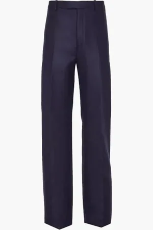 Salvatore Ferragamo Light Wool Felt Trousers Without Pleats for Men | The Deal Outlet