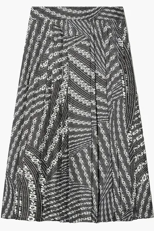 Tory Burch Pleated Silk Skirt for Women | The Deal Outlet