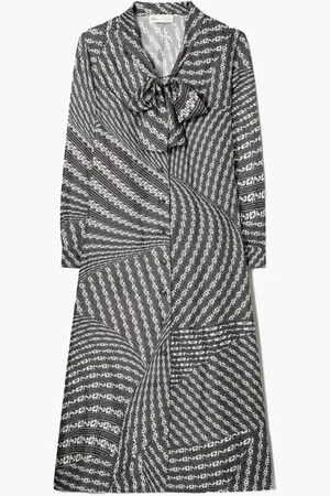 Tory Burch Printed Bow Blouse Dress for Women | The Deal Outlet