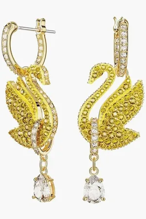 Swarovski Iconic Swan Earrings for Women | The Deal Outlet