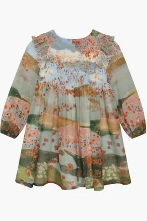 Chloé Ceremony Print Dress for Girls | The Deal Outlet