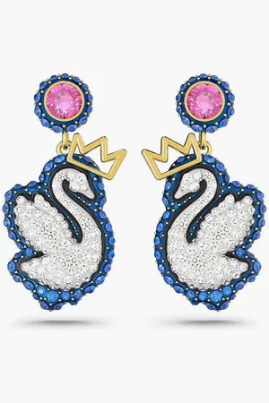 Swarovski Pop Swan Stud Earrings for Women | The Deal Outlet