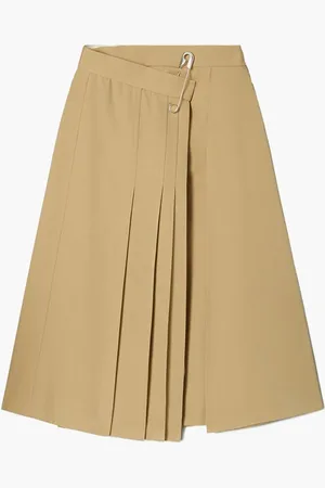 Tory Burch Deconstructed Wool Skirt for Women | The Deal Outlet