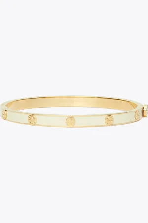 Tory Burch Miller Stud Enamel 5mm Hinge Bracelet