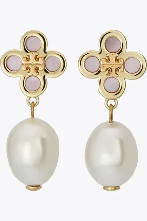 Tory Burch Kira Clover Pearl Drop Earring