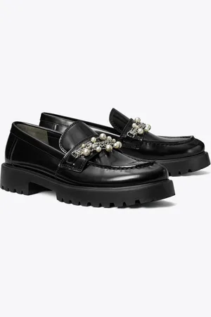 Tory Burch Embellished Classic Lug Loafer