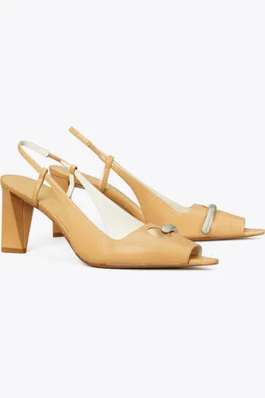 Tory Burch Pierced Peep-toe Slingback
