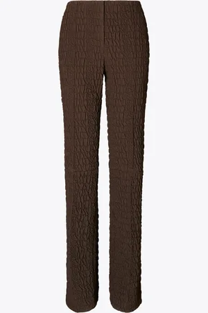 Tory Burch Slim Wool And Silk Pant