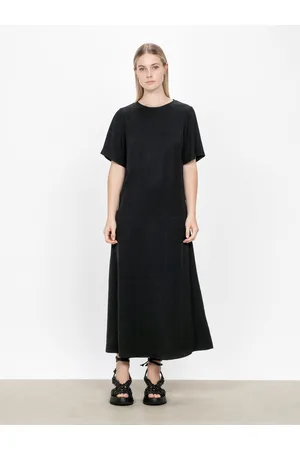 Veronika Maine Lustre Weave Midi Dress Black